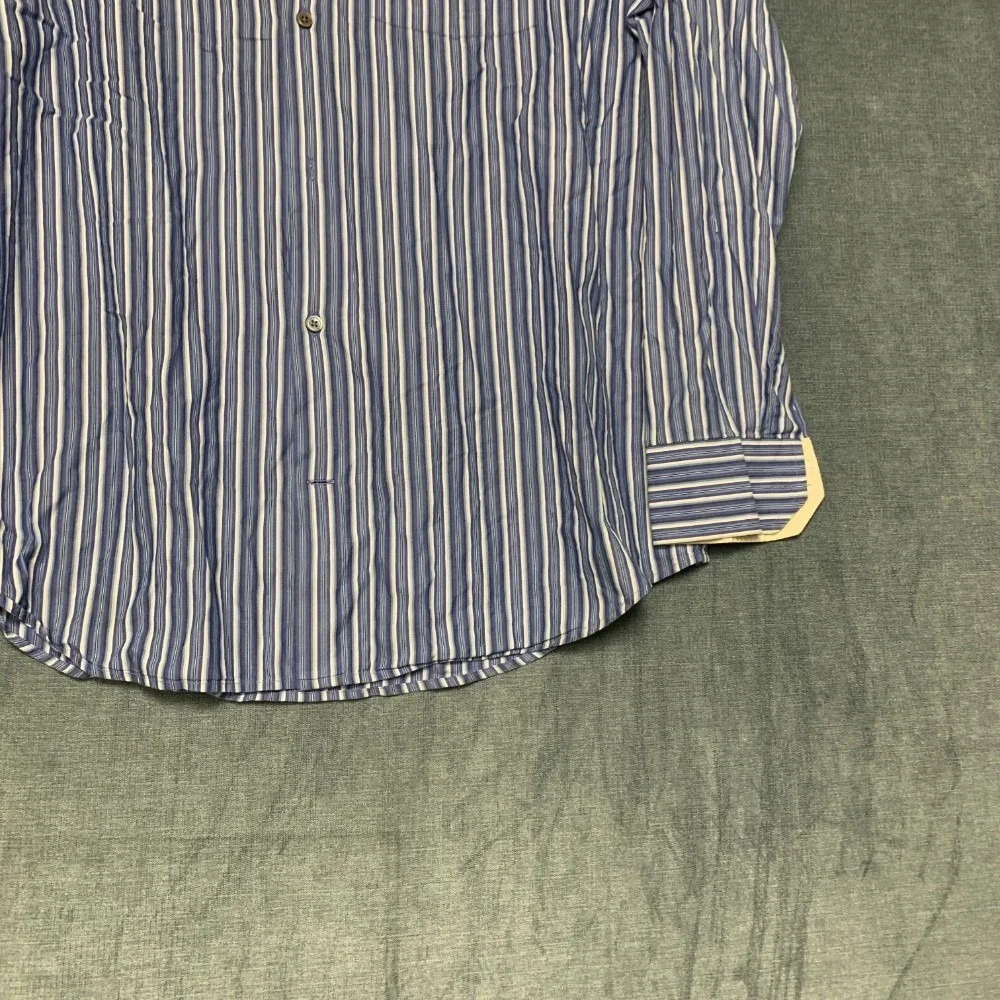 Banana Republic Shirt Mens XL Blue White Striped Cotton Streetwear Button Up